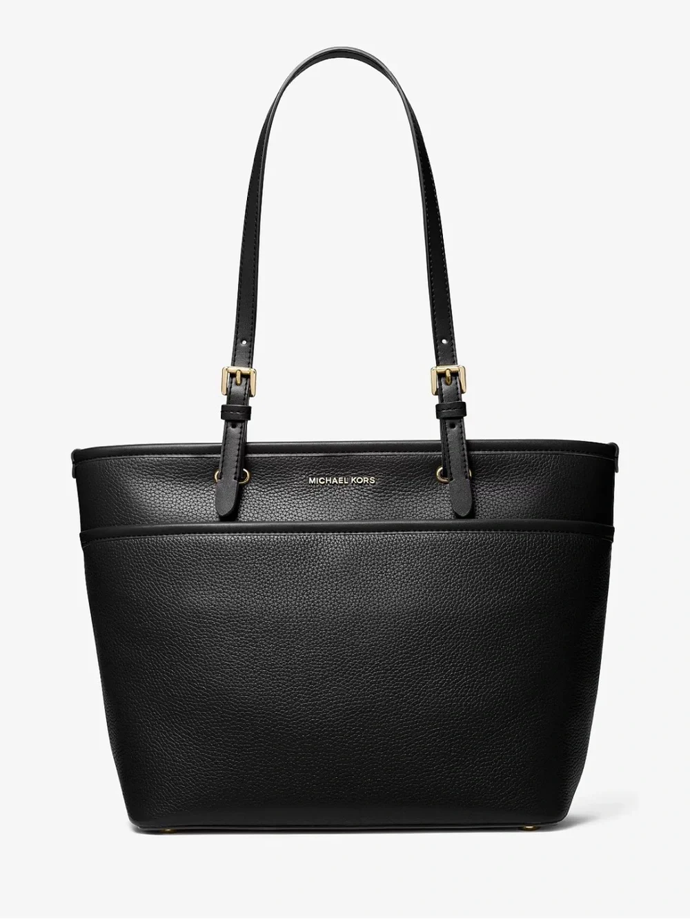 Michael Kors Winston Medium Pebbled Leather Black Tote Bag
